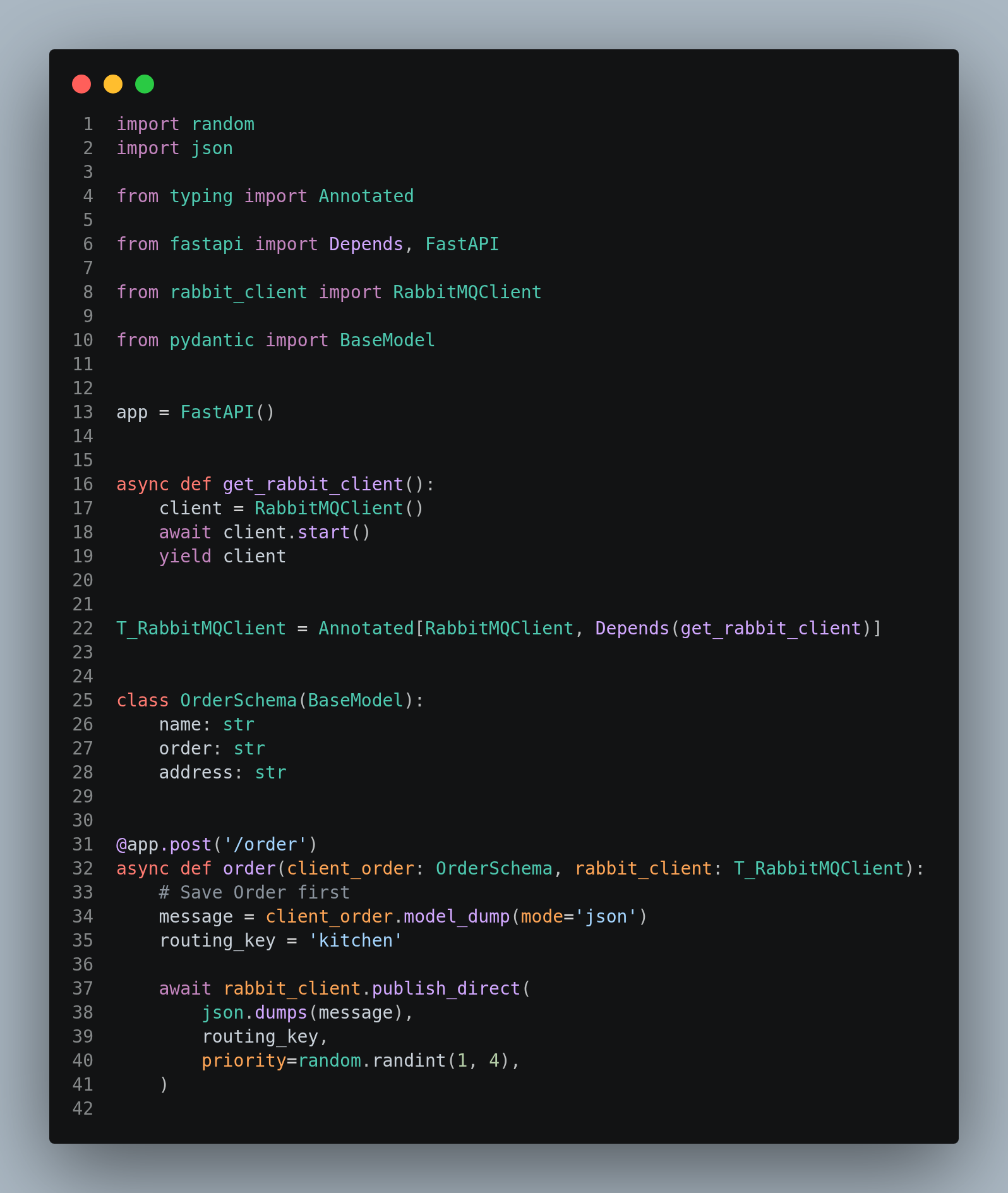 API para pedir lanche API para pedir lanche